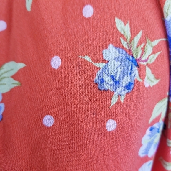 Zara Red Floral Wrap Dress NWT, size XS - Picture 15 of 15